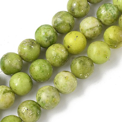 Dyed Natural Dolomite Beads Strands G-D337-8mm-D04-1