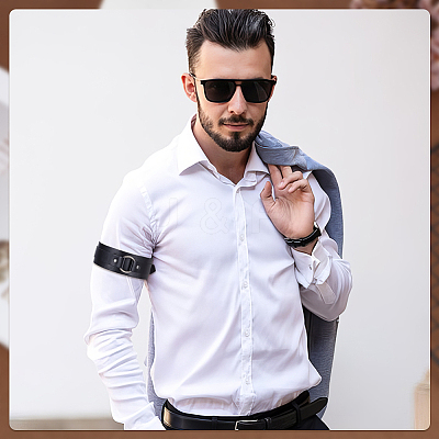 PU Leather Waist Harness Belts for Men DIY-WH0899-758-1-1