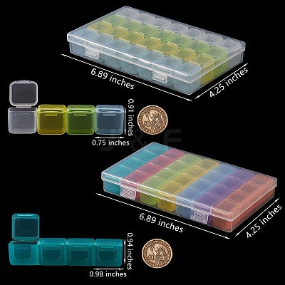 Plastic Bead Containers CON-SZ0001-27-1