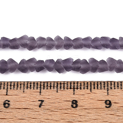 Frosted Transparent Glass Beads Strands LS-GLAA-N016-4mm-02-1