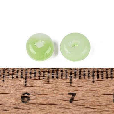 Baking Paint Imitation Jade Glass Beads GL-N006-01A-11-1