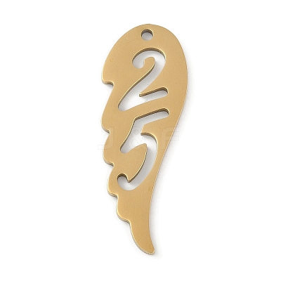 304 Stainless Steel Pendants STAS-L279-007G-1