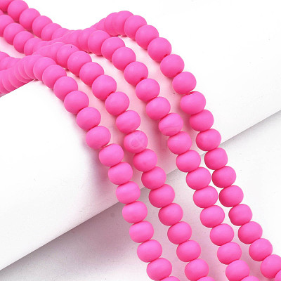 Handmade Polymer Clay Beads Strands CLAY-N008-053-03-1