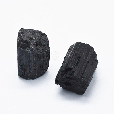 Natural Black Tourmaline Beads G-O182-08-1