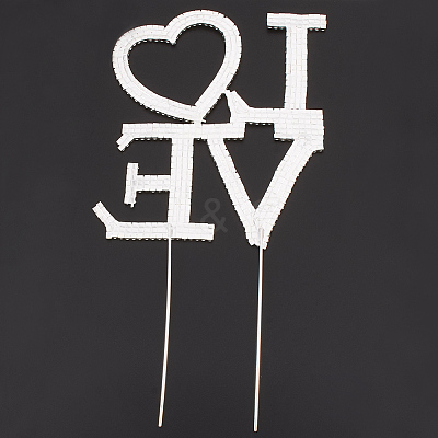 Brass Rhinestone Cake Topper RB-T008-17S-1