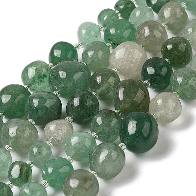 Natural Green Strawberry Quartz Beads Strands G-Q169-E06-01A-1