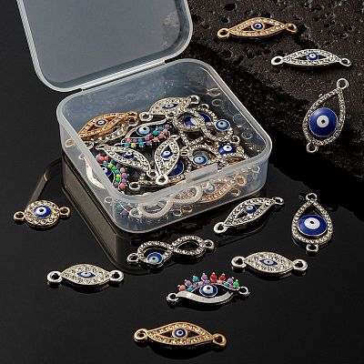 28Pcs 7 Style Alloy Links ENAM-LS0001-81-1