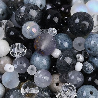 DIY Lampwork Beads & Glass Seed Beds Jewelry Making Findings Kits SEED-K010-01H-1