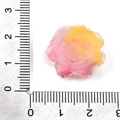Two Tone Opaque Resin & Glitter Powder Cabochons RE-CBA7537-04E-1