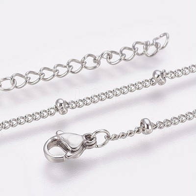 Tarnish Resistant 304 Stainless Steel Curb Chain Anklets LS-AJEW-P069-02P-1