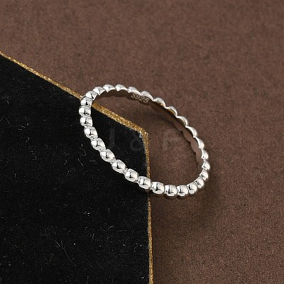 925 Streling Silver Plain Band Rings RJEW-P164-01B-P-1