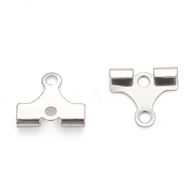 Tarnish Resistant 304 Stainless Steel Folding Crimp Ends X-STAS-M250-02-1