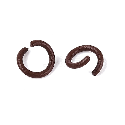 Spray Painted Iron Open Jump Rings IFIN-T017-04C-02-1