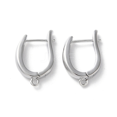 Rack Plating Brass Earring Findings KK-S405-03P-1