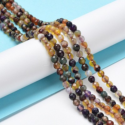 Natural Agate Beads Strands G-Q1000-01A-1