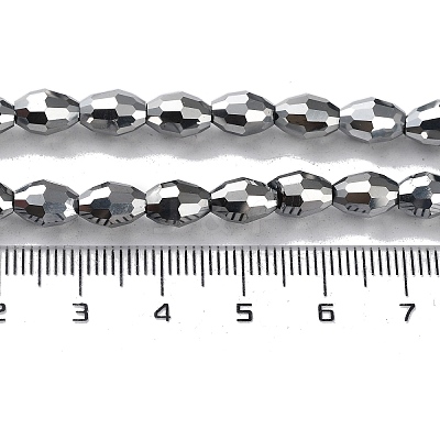 Electroplate Glass Beads Strands GC881Y-2-1