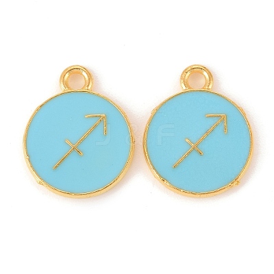 Alloy Enamel Pendants ENAM-S124-01B-16F-1
