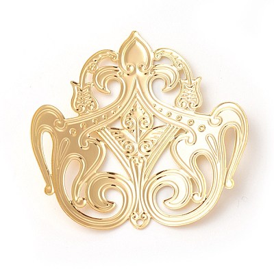 Brass Filigree Joiners Links KK-F772-17-1