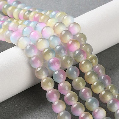 Cat Eye Beads Strands CE-P004-B-8mm-1-1