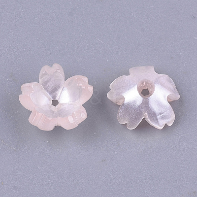 Cellulose Acetate(Resin) Bead Caps KK-S161-03B-1