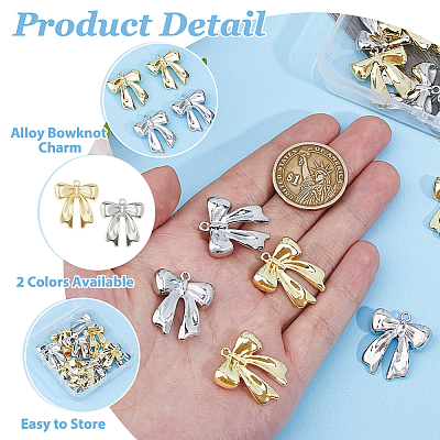 20Pcs 2 Colors Alloy Pendants FIND-HS0001-67-1