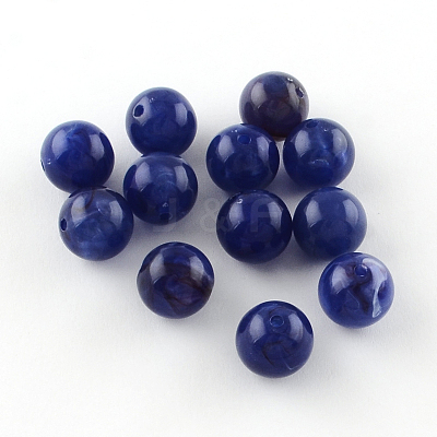 Acrylic Imitation Gemstone Beads OACR-R029-10mm-11-1