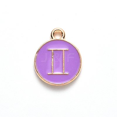 Alloy Enamel Pendants X-ENAM-S124-01B-01I-1