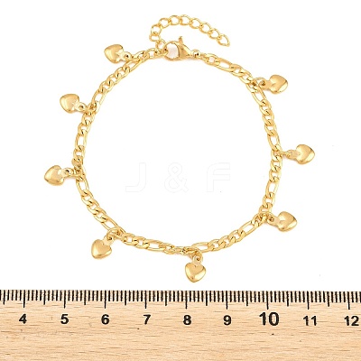 304 Stainless Steel Charm Bracelets BJEW-D458-09G-1
