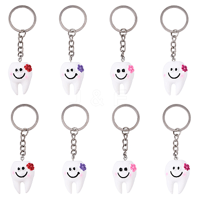 10Pcs Resin Keychain KEYC-YW00211-1