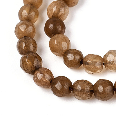 Dyed Natural White Jade Beads Strands G-T139-4mm-60-14-1