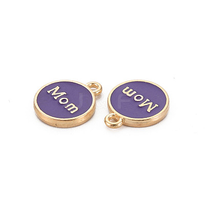 Mother's Day Alloy Enamel Charms ENAM-T016-11H-RS-1