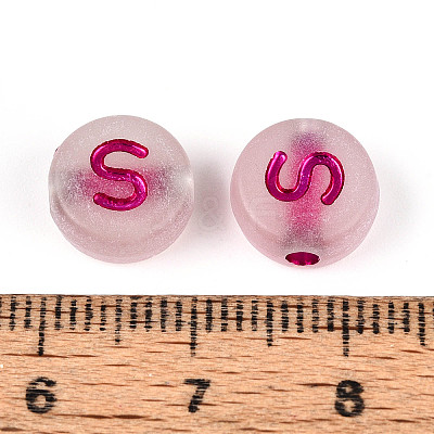 Luminous Frosted Acrylic Beads FACR-T008-02S-1