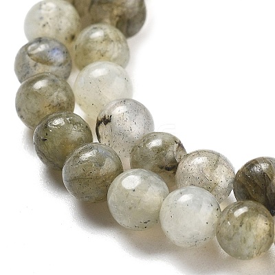 Natural Labradorite Bead Strands G-O155-05B-4mm-1