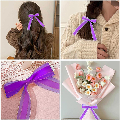 1Roll Solid Color Organza Ribbons ORIB-CY0001-02D-1
