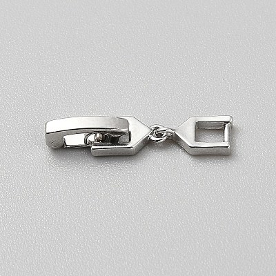 Brass Fold Over Clasps KK-WH20001-09P-1