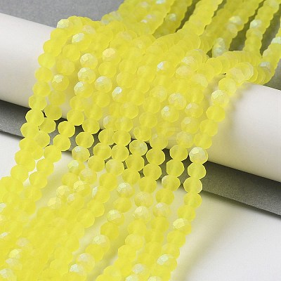 Transparent Glass Beads Strands X1-EGLA-A034-T4mm-MB29-1