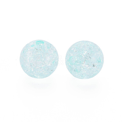 Transparent Crackle Acrylic Beads MACR-S373-66B-N11-1