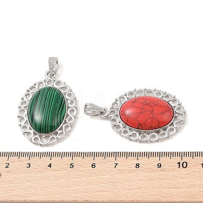 Synthetic Mixed Gemstone Pendants G-A226-03P-B-1