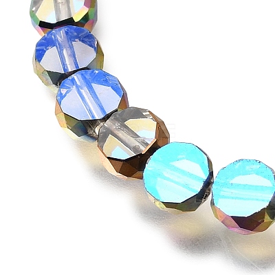 Electroplated Transparent Glass Beads Strands GL-CBA98F0-06B-05-1