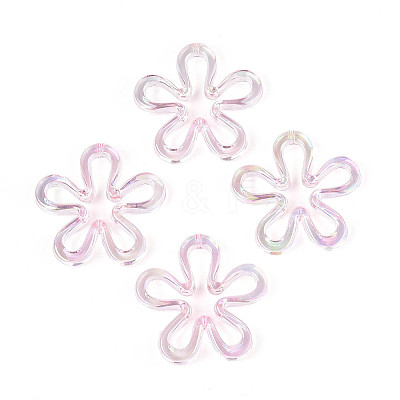 Plated UV Acrylic Beads TACR-S161-04A-1