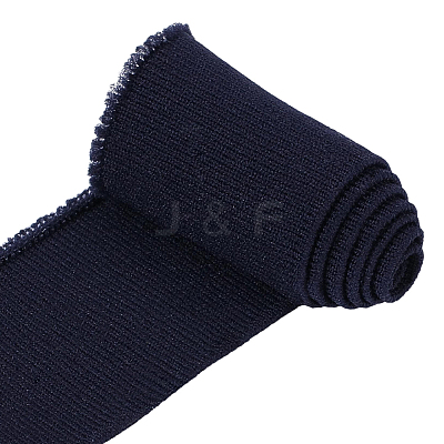 Polyester Ribbed Elastic Fabric Band DIY-WH0671-532B-1