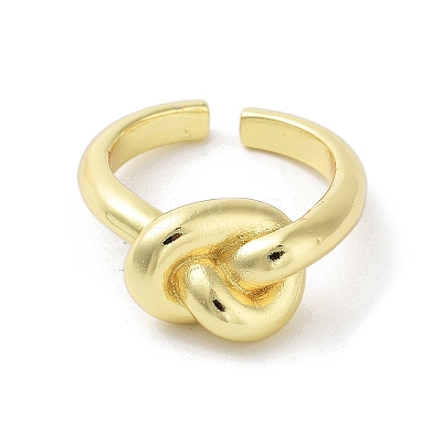 Brass Open Cuff Rings for Women RJEW-A035-05G-1