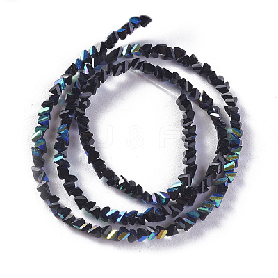 Electroplate Glass Beads Strands EGLA-E057-01A-04-1