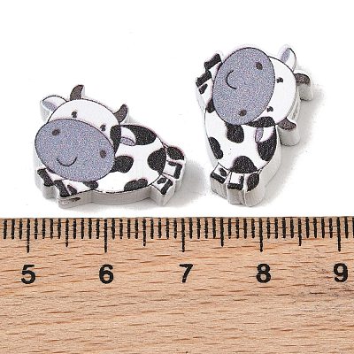 Printed Schima Wood Beads WD-CBA91F0-13-1