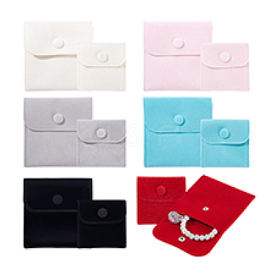 12Pcs 12 Styles Velvet Jewelry Bags ABAG-PH0001-61-1