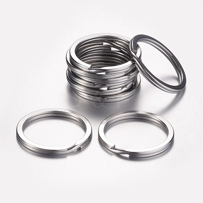 Tarnish Resistant 304 Stainless Steel Keychain Clasps LS-KEYC-D049-03-1