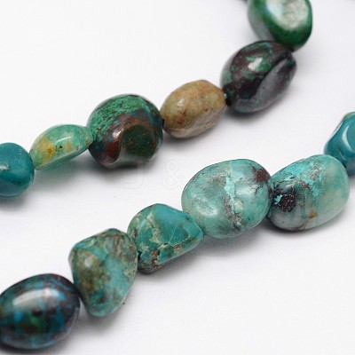 Nuggets Natural Chrysocolla Beads Strands G-N0164-10-1