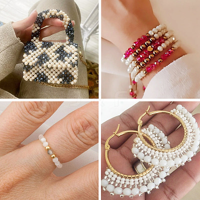 6 Strands 6 Styles Electroplate Glass Beads Strands EGLA-TADJ0001-02D-1