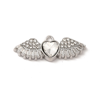 Rack Plating Alloy Rhinestone Charms PALLOY-O106-03P-02-1
