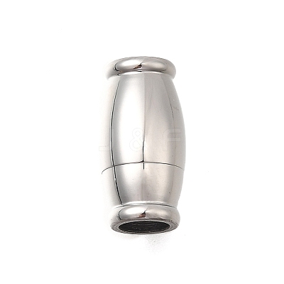 Barrel 304 Stainless Steel Magnetic Clasps STAS-D382-03A-P-1